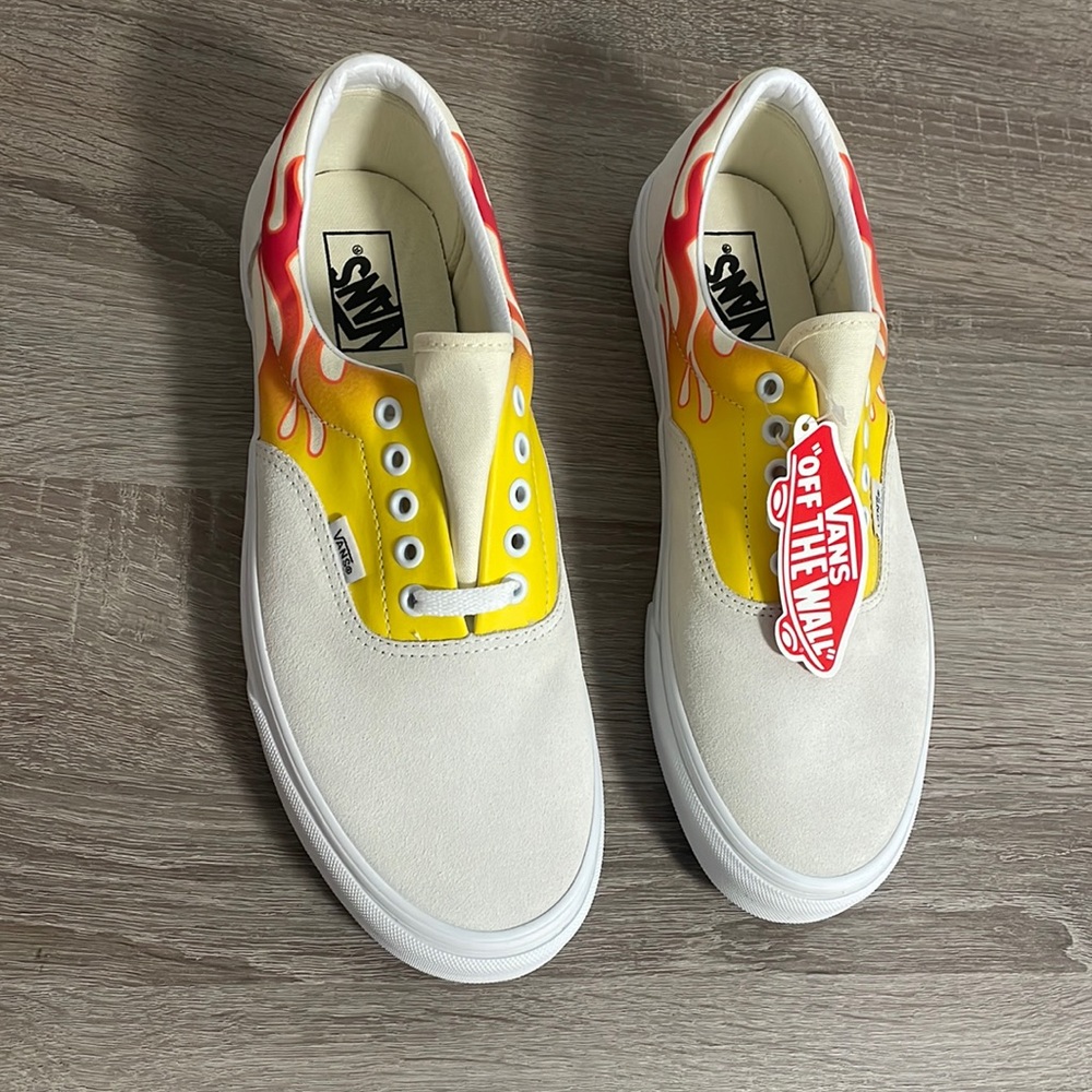 Vans flames sneakers size 10,5
